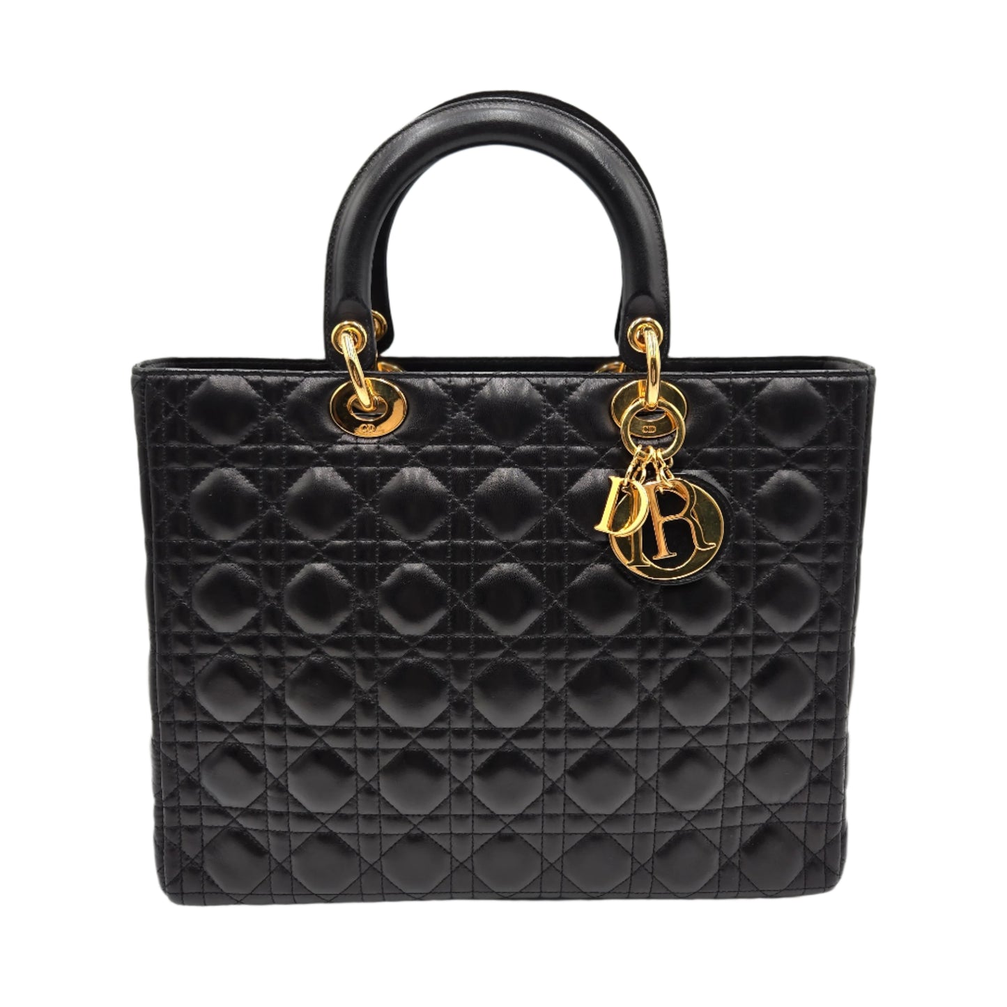 Christian Dior Lady Dior Bag Cannage Quilt Lambskin Medium