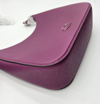 COACH Hobo Crossbody in Cross grain, Deep Plum