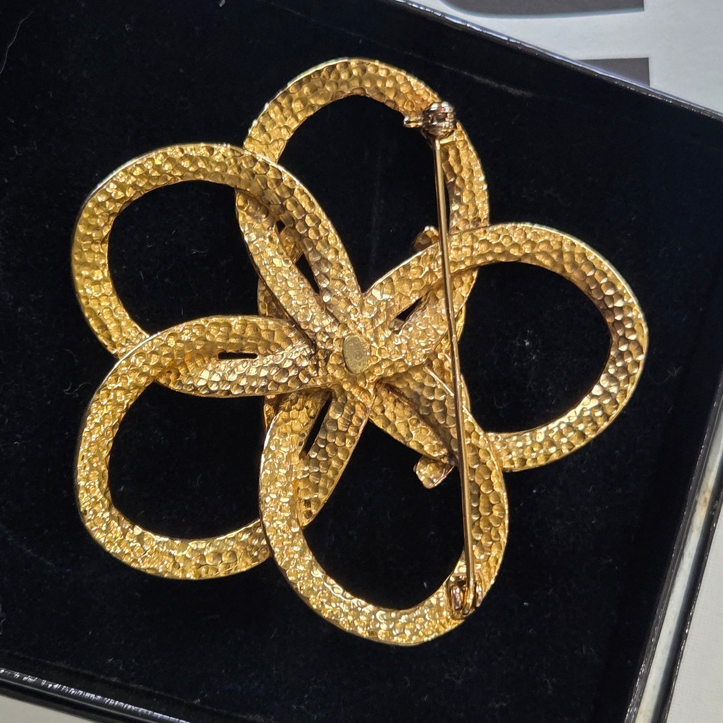 #156 - Chanel Vintage CC Flower Pin Brooch
