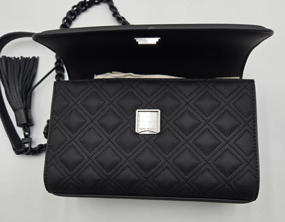 Tory Burch Fleming Matte Convertible Shoulder Bag Black
