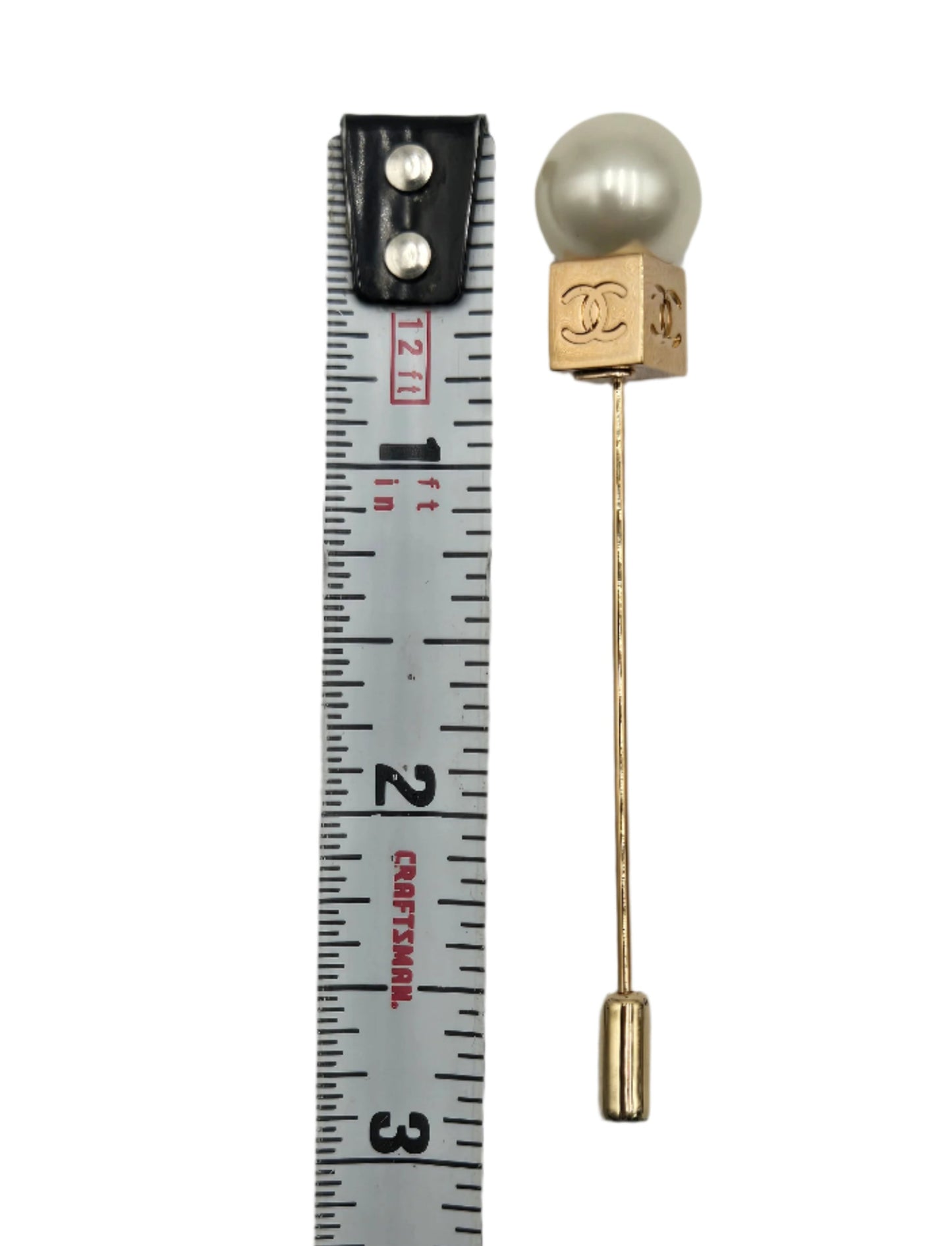 Chanel Gold Pin Brooch Golden - VINTAGE