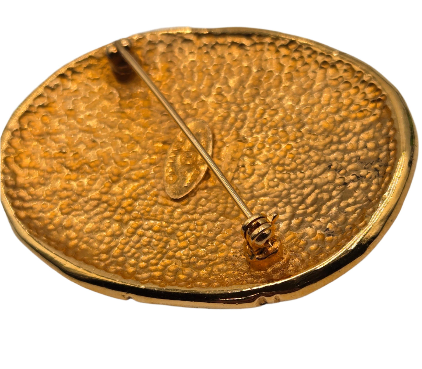 Chanel Oval Crown Brooch  - VINTAGE