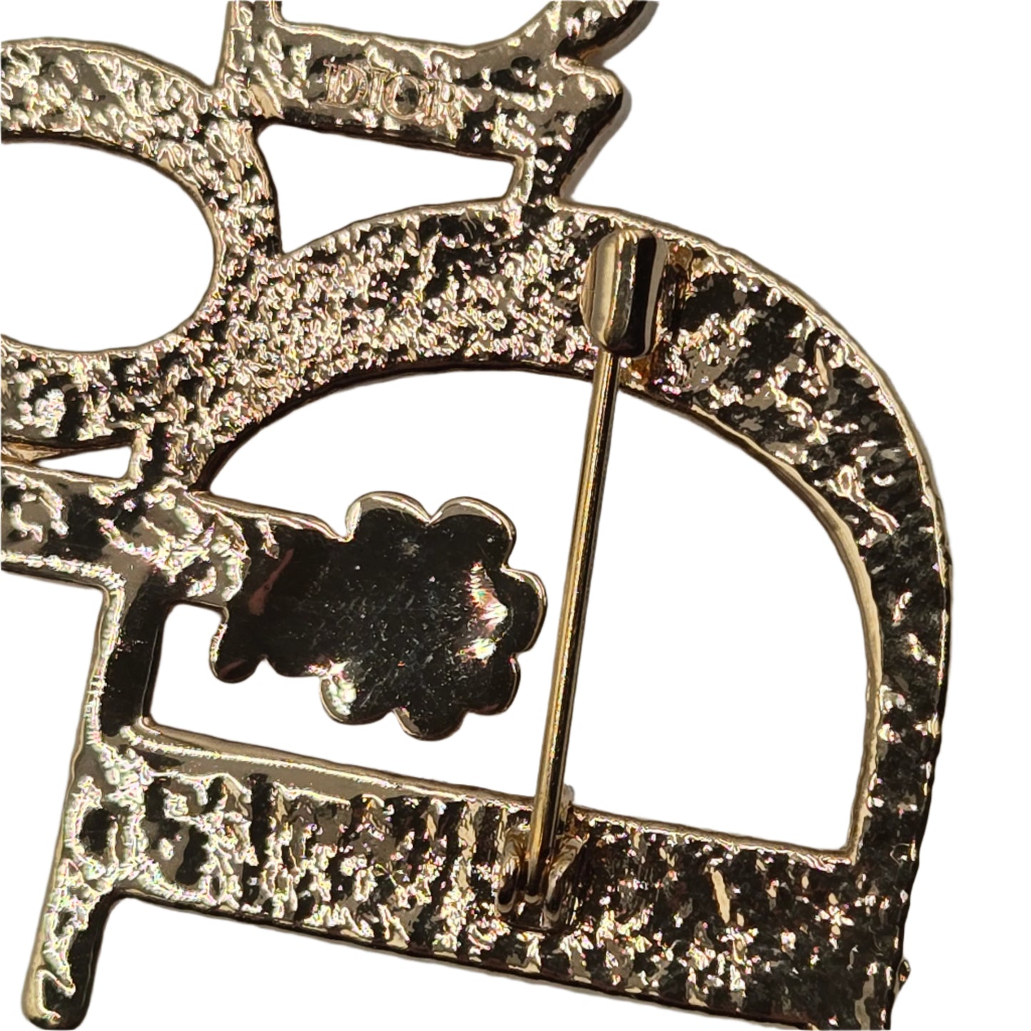 Christian Dior Dior X ERL Pin Brooch Badge Golden
