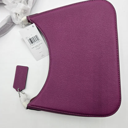 COACH Hobo Crossbody in Cross grain, Deep Plum