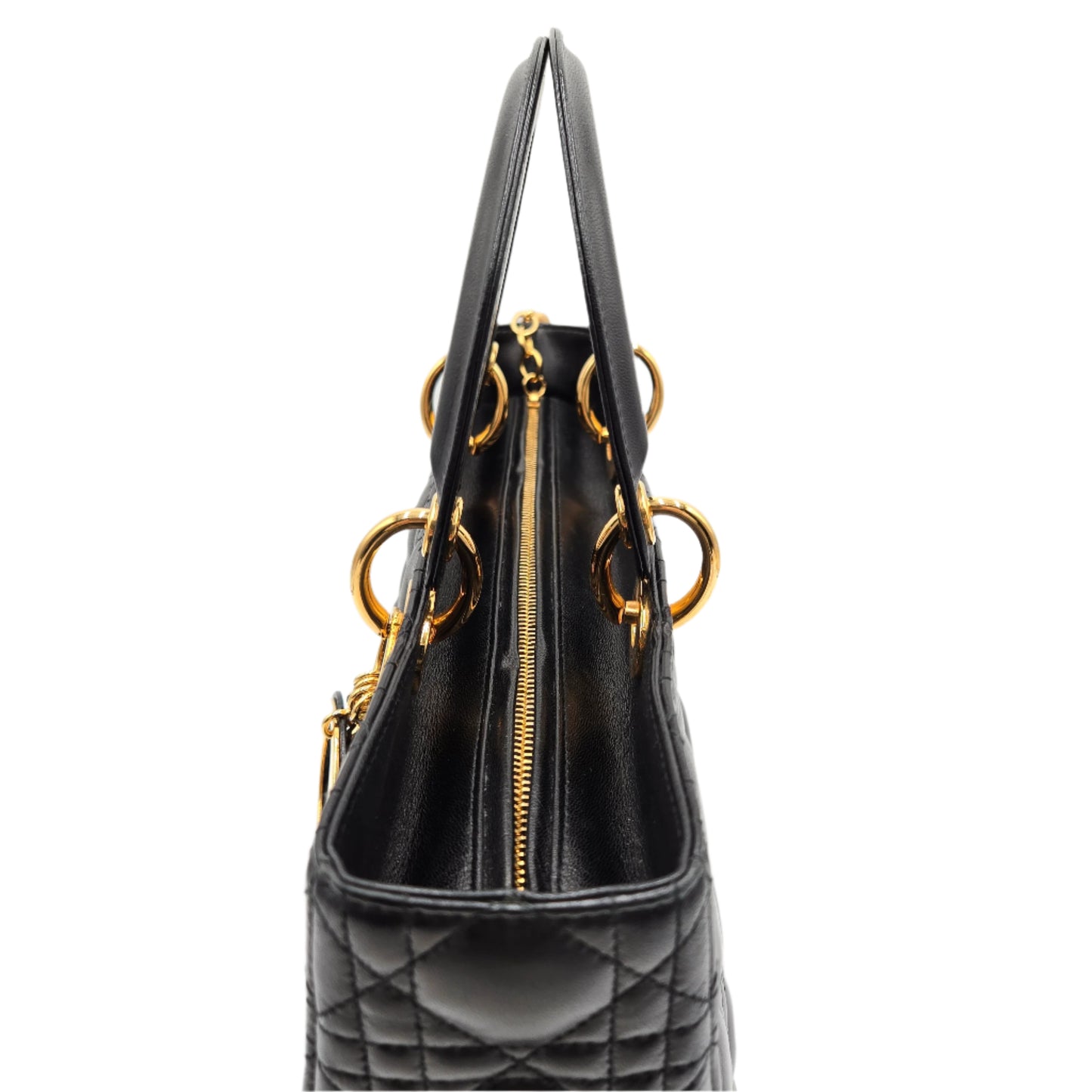Christian Dior Lady Dior Bag Cannage Quilt Lambskin Medium