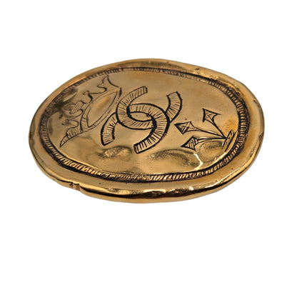 Chanel Oval Crown Brooch  - VINTAGE