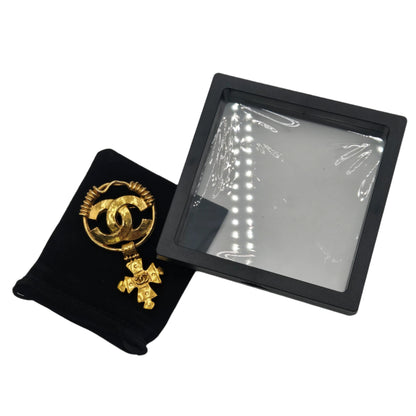 CHANEL Vintage COCO Mark Cross Brooch