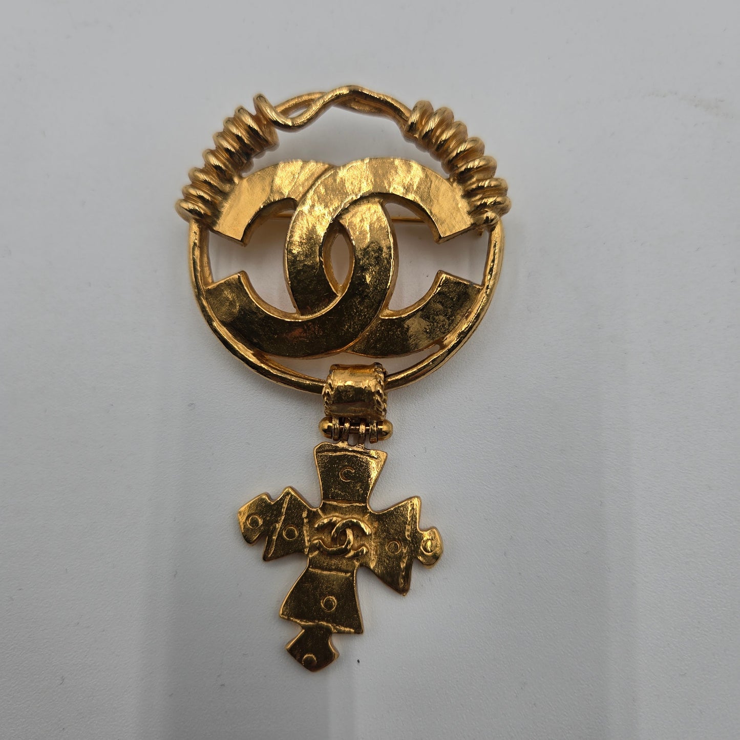 CHANEL Vintage COCO Mark Cross Brooch