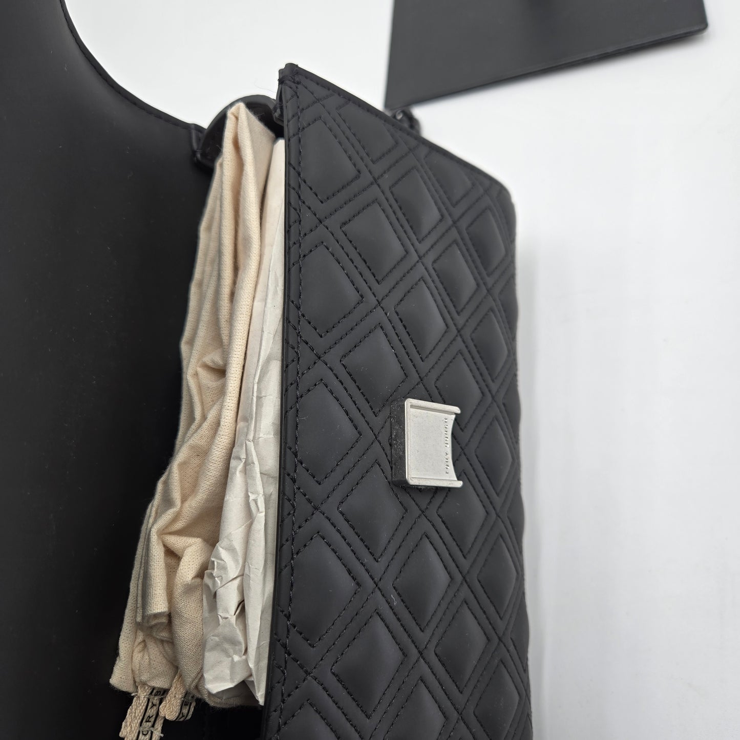 Tory Burch Fleming Matte Convertible Shoulder Bag Black