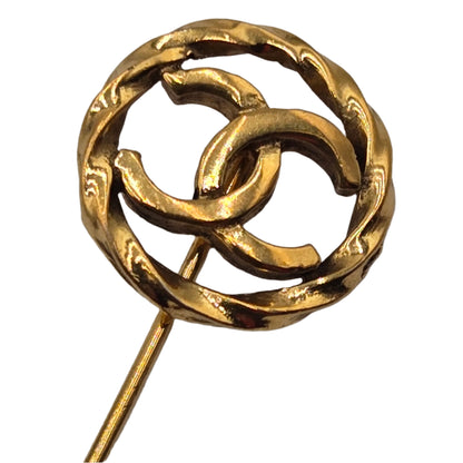 Chanel Coco Mark Brooch Gold Plated - VINTAGE
