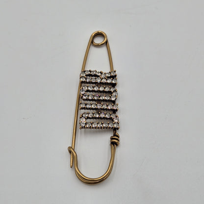 Christian Dior Antique Gold Metal Brooch #3
