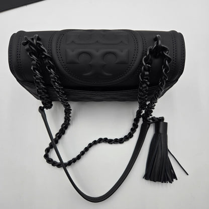 Tory Burch Fleming Matte Convertible Shoulder Bag Black