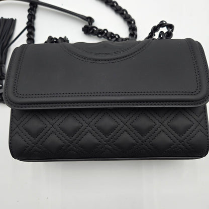 Tory Burch Fleming Matte Convertible Shoulder Bag Black