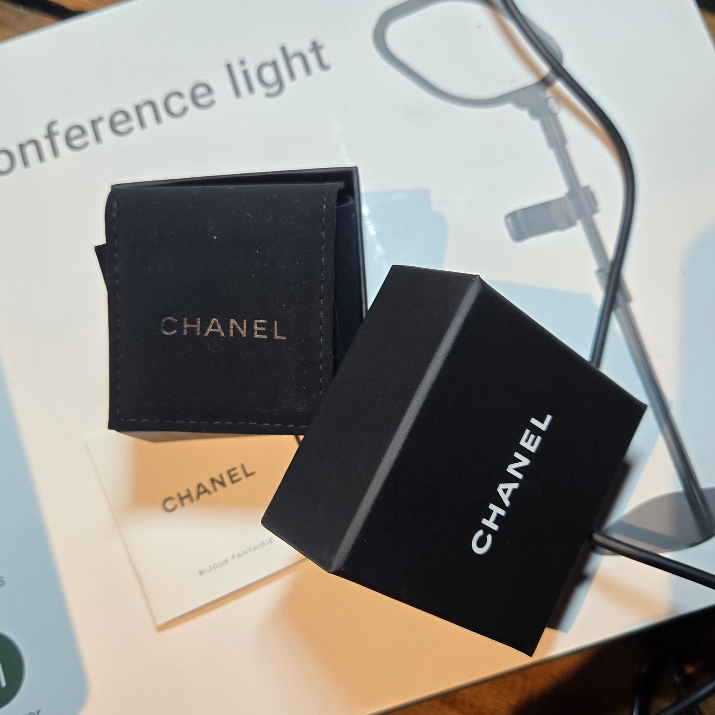 CHANEL Metal Coco Mark Rhinestone Earrings