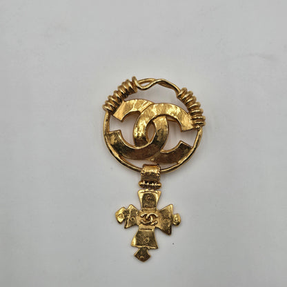 CHANEL Vintage COCO Mark Cross Brooch