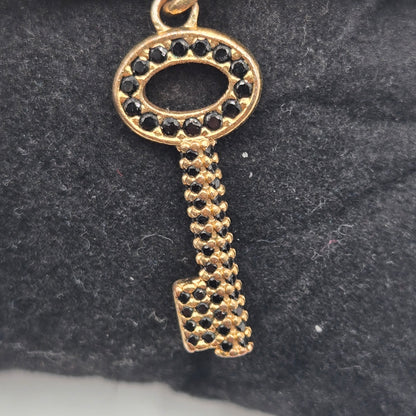 Louis Vuitton Bracelet Padlock Key Metal Gold x Black M75435 - RARE/VINTAGE