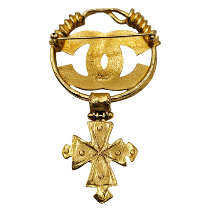 CHANEL Vintage COCO Mark Cross Brooch