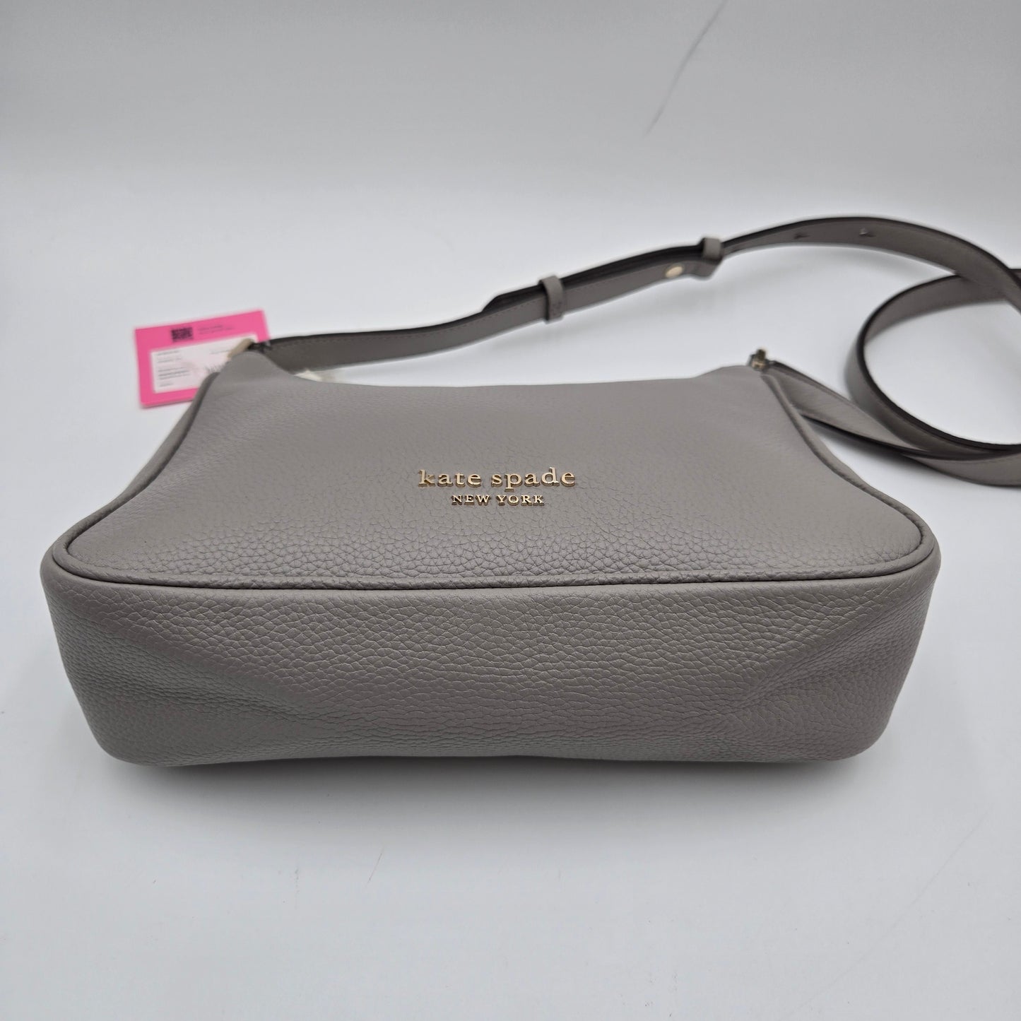Kate Spade New York Bradley Pebbled Leather Medium Crossbody True Taupe, New w/Tags