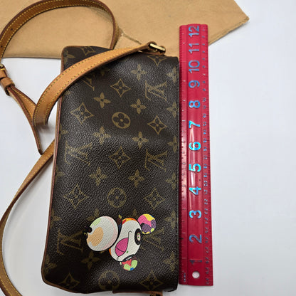 Louis Vuitton x Takashi Murakami LIMITED ED. Monogram Panda Trotteur Crossbody Bag