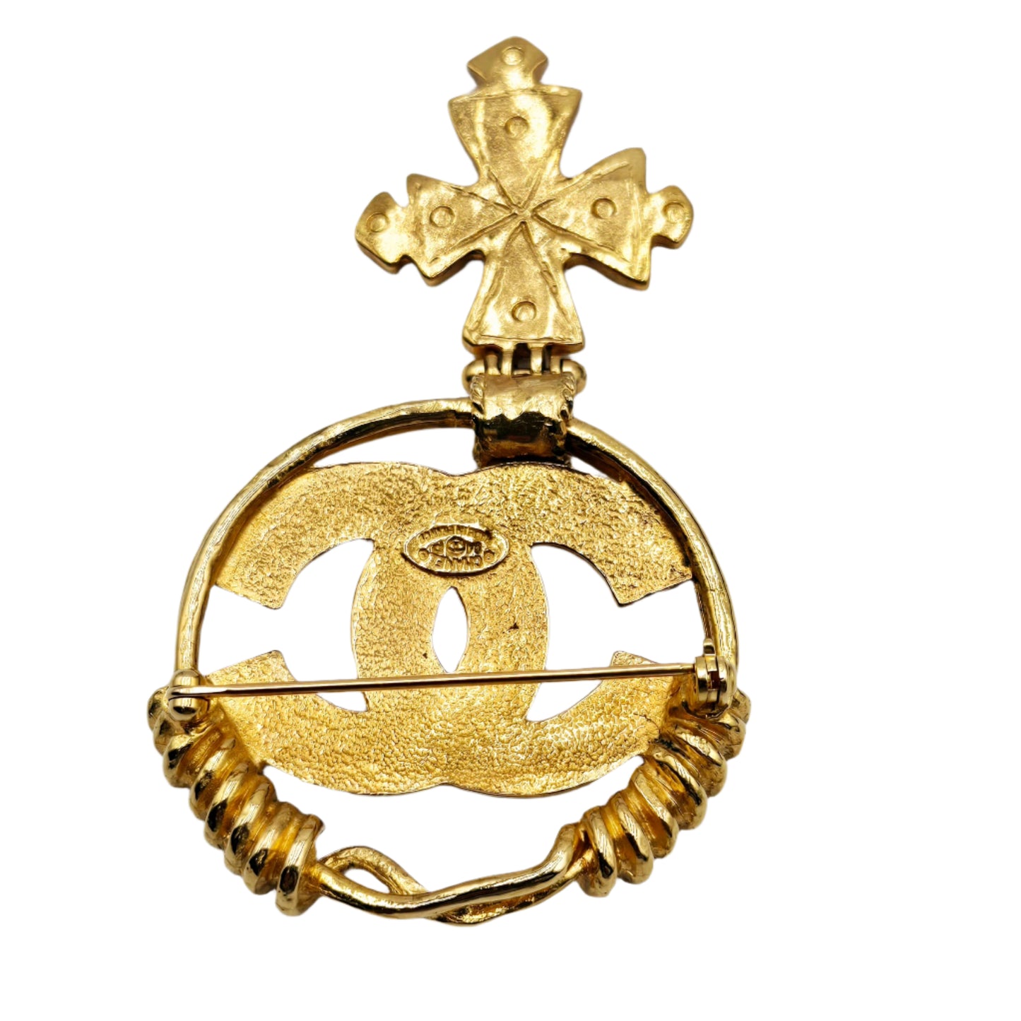 CHANEL Vintage COCO Mark Cross Brooch