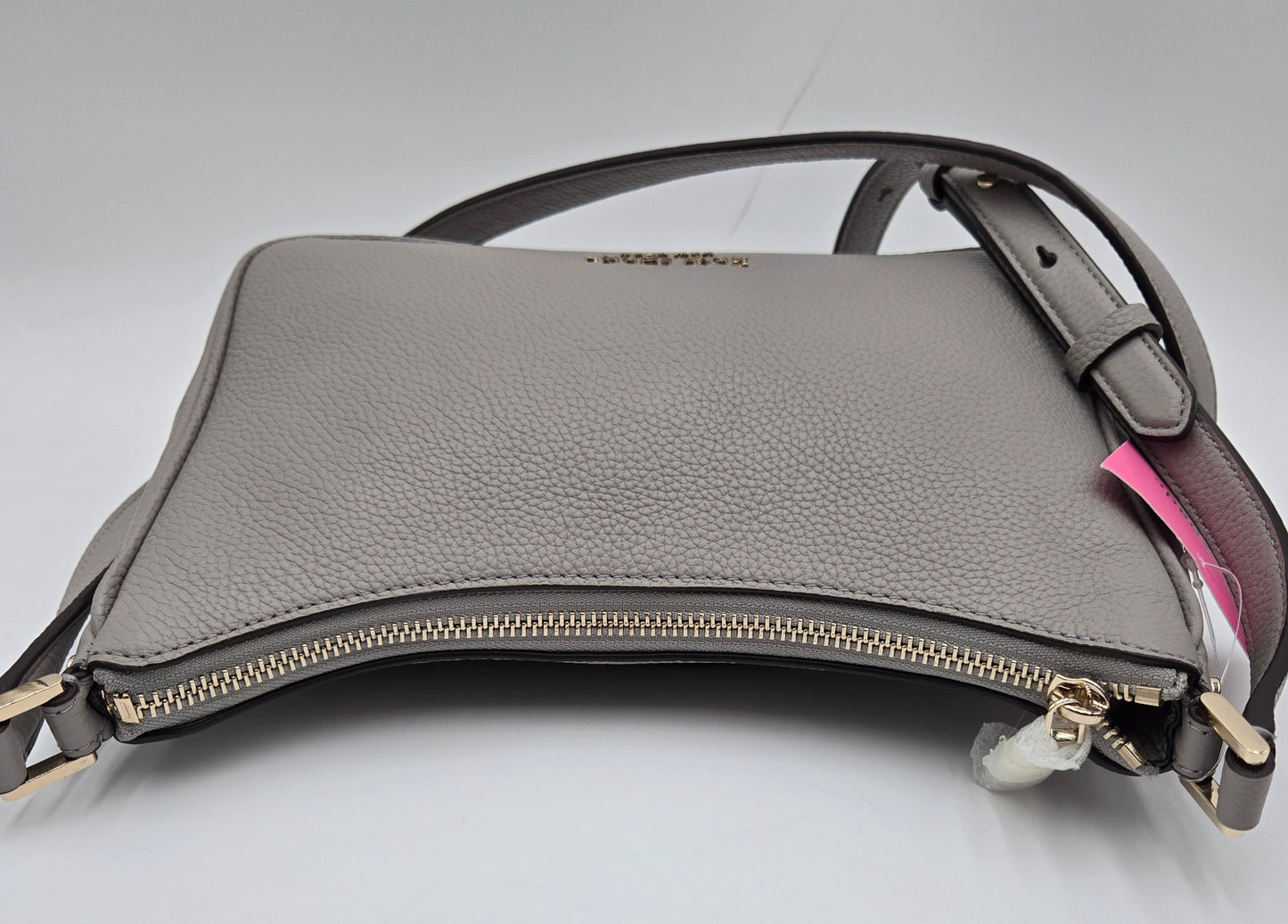 Kate Spade New York Bradley Pebbled Leather Medium Crossbody True Taupe, New w/Tags