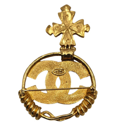CHANEL Vintage COCO Mark Cross Brooch