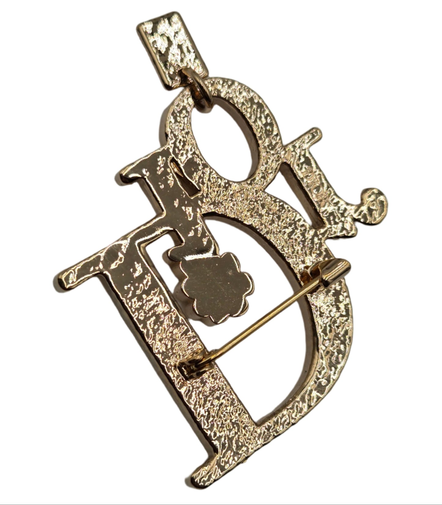 Christian Dior Dior X ERL Pin Brooch Badge Golden
