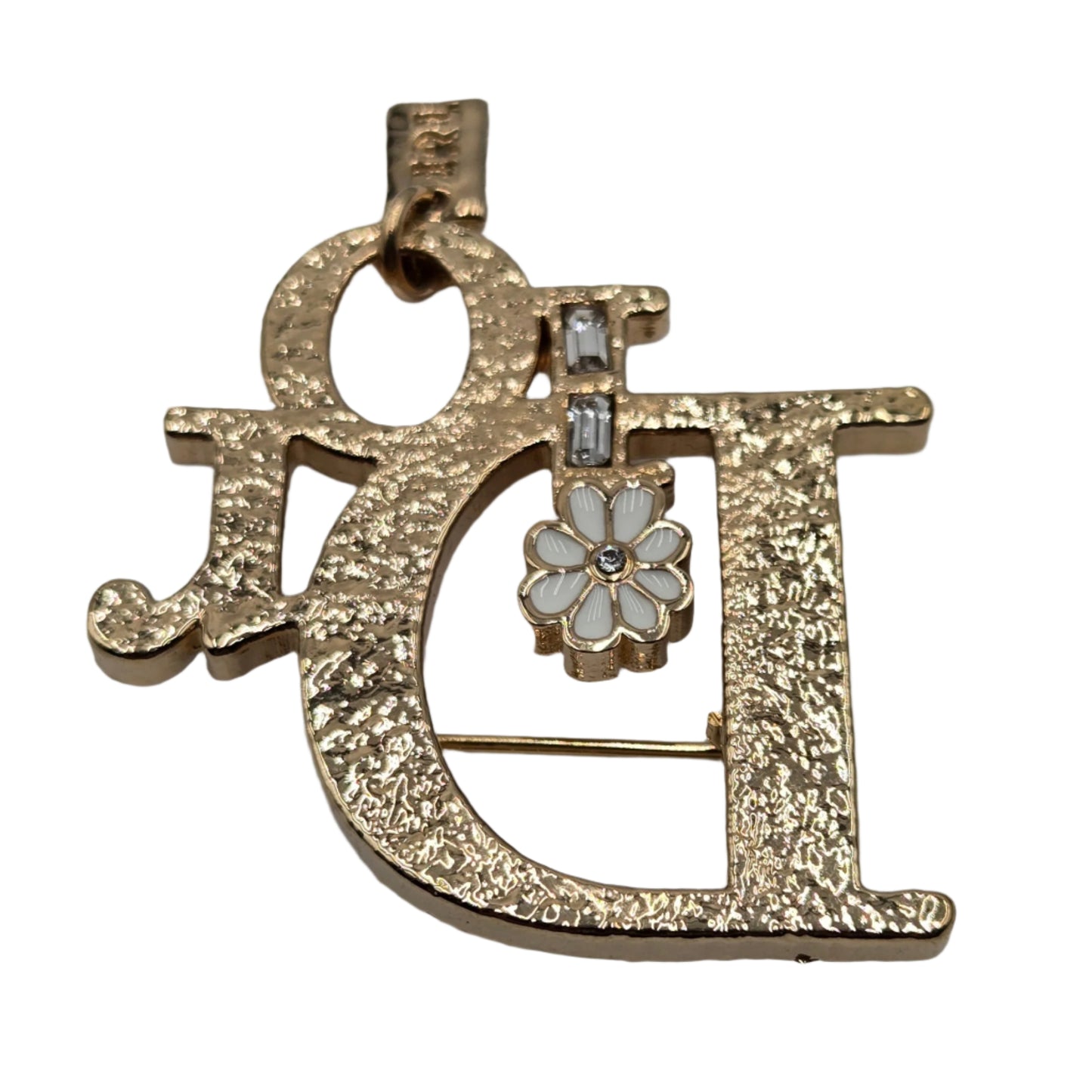 Christian Dior Dior X ERL Pin Brooch Badge Golden