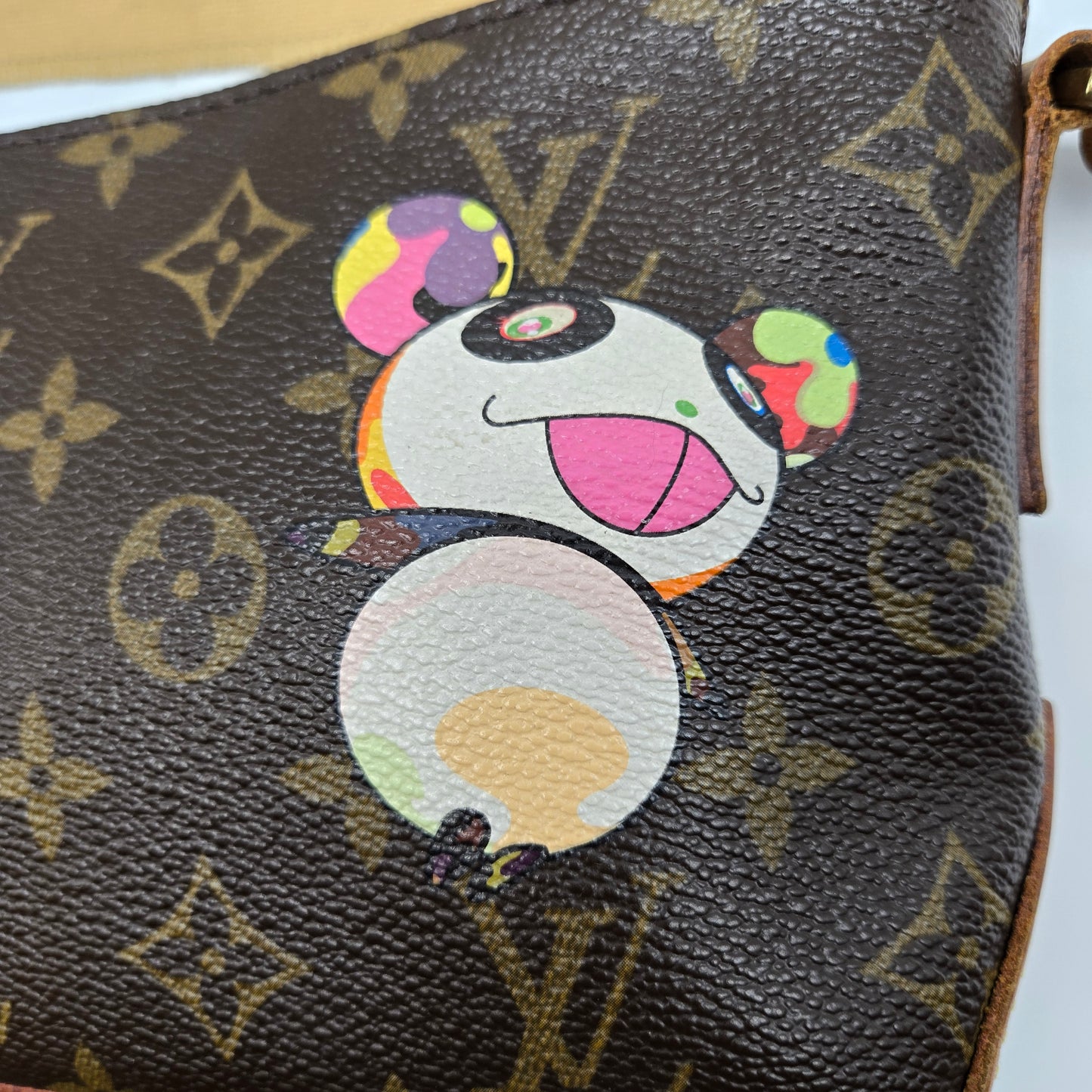 Louis Vuitton x Takashi Murakami LIMITED ED. Monogram Panda Trotteur Crossbody Bag