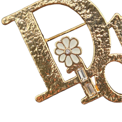 Christian Dior Dior X ERL Pin Brooch Badge Golden