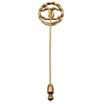 Chanel Coco Mark Brooch Gold Plated - VINTAGE