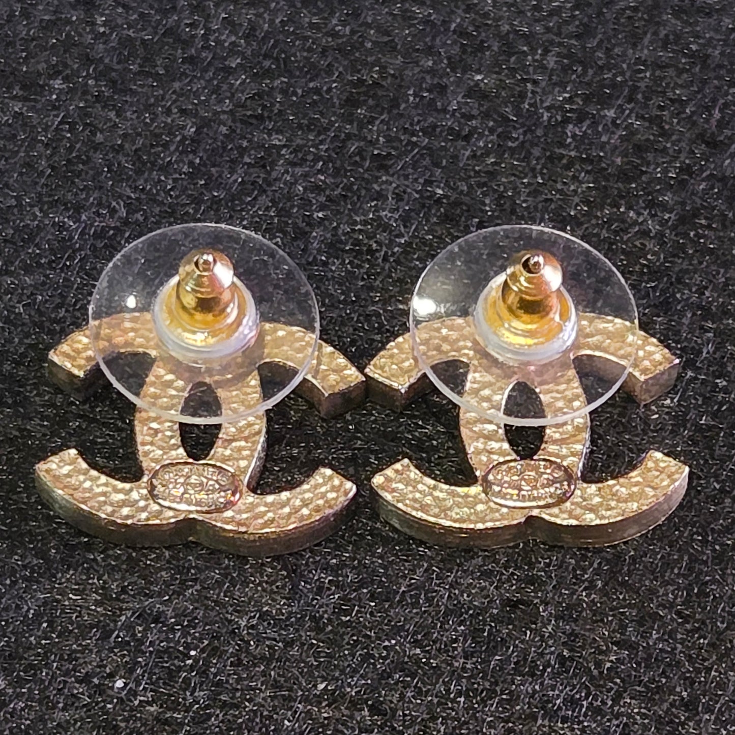 Chanel Earrings CHANEL CC Motif Coco Mark Gold 07A