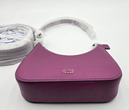 COACH Hobo Crossbody in Cross grain, Deep Plum
