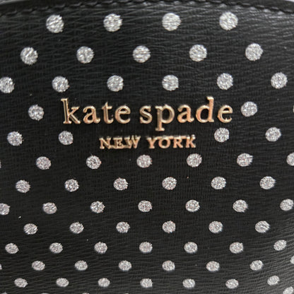 Kate Spade New York Spencer Metallic Dots Double Zip Crossbody Black - NEW