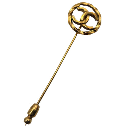 Chanel Coco Mark Brooch Gold Plated - VINTAGE