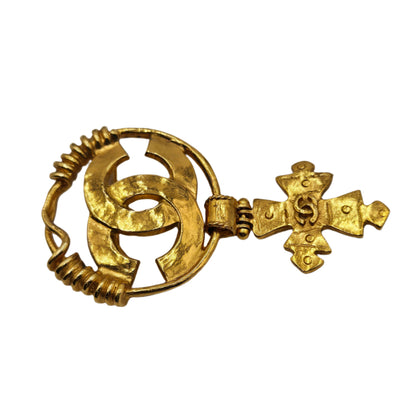 CHANEL Vintage COCO Mark Cross Brooch