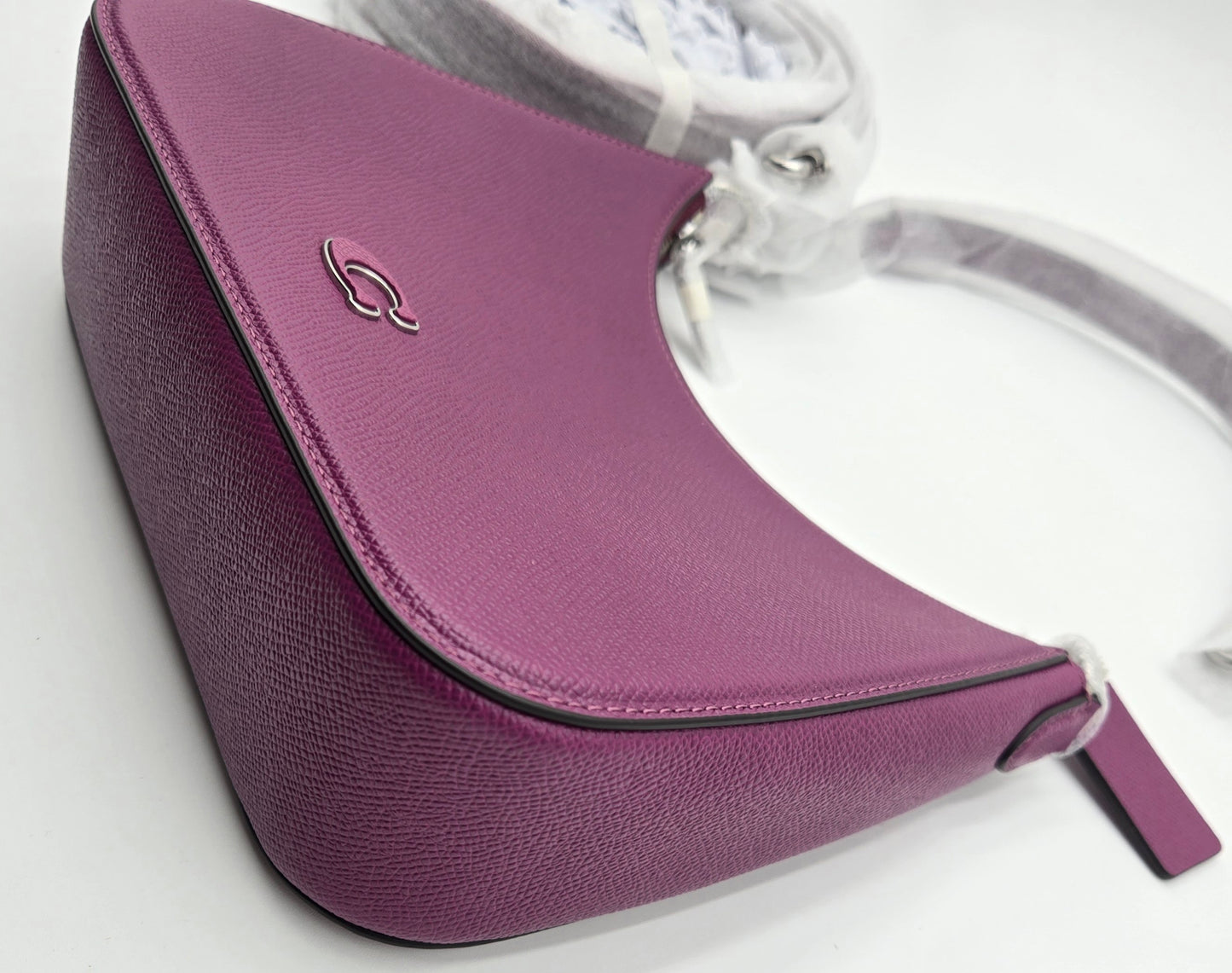 COACH Hobo Crossbody in Cross grain, Deep Plum