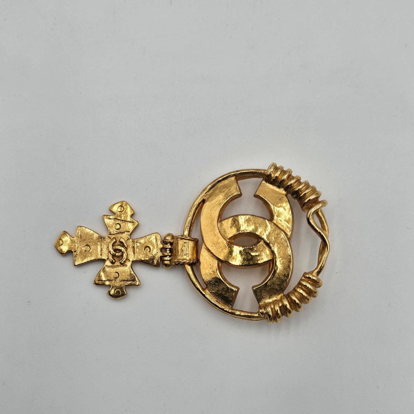 CHANEL Vintage COCO Mark Cross Brooch