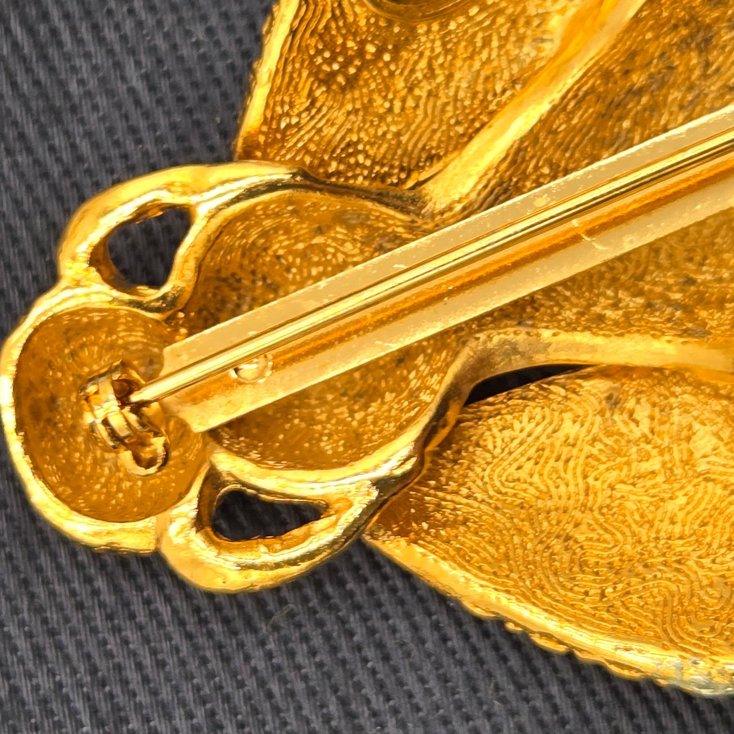 Christian Dior Gold Plated Bee Motif Brooch Golden - Vintage