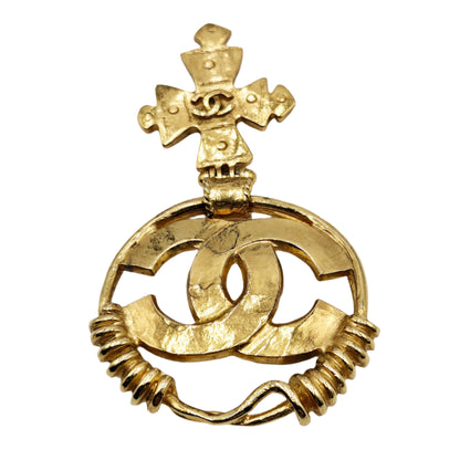 CHANEL Vintage COCO Mark Cross Brooch