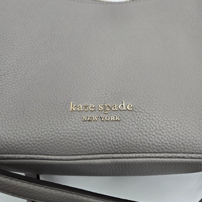 Kate Spade New York Bradley Pebbled Leather Medium Crossbody True Taupe, New w/Tags