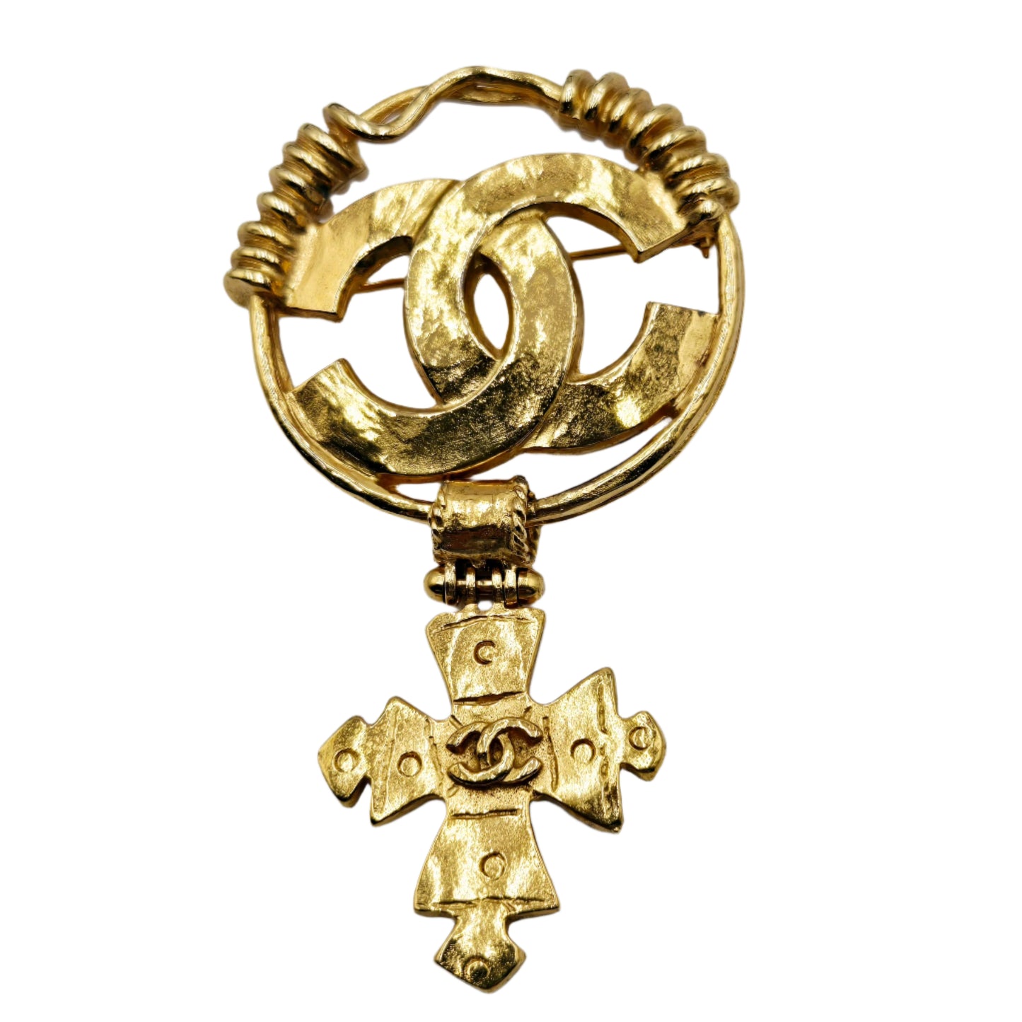 CHANEL Vintage COCO Mark Cross Brooch