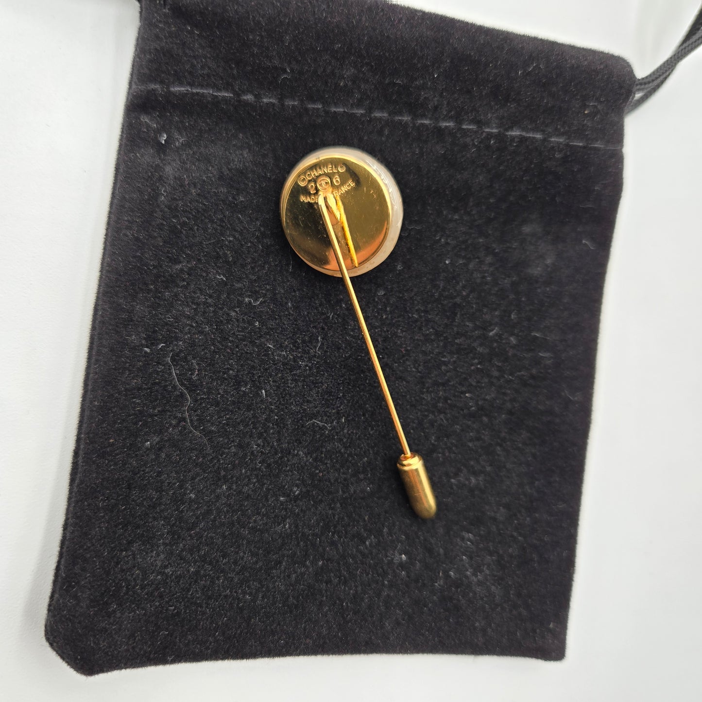 Chanel Vintage Faux Pearl Stick Pin / Brooch