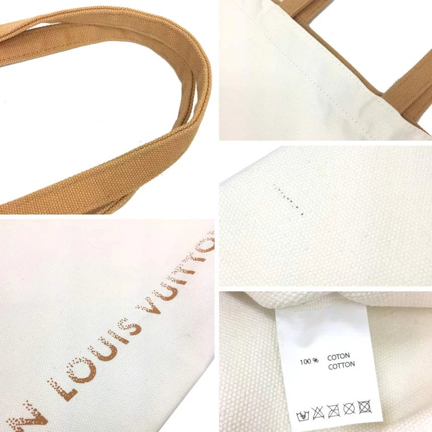 Louis Vuitton Authentic Fondation Exclusive Shoulder Tote Bag Canvas White 3851C