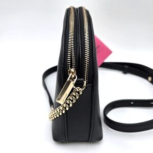 Kate Spade New York Spencer Black Double Zip Crossbody Black - NEW