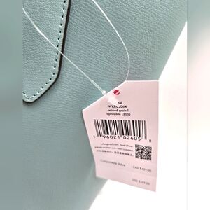 Kate Spade New York Harper Leather Tote Satchel Handbag Blue