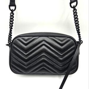 GUCCI GG Marmont Shoulder/Crossbody Black Leather/Hardware - COA included