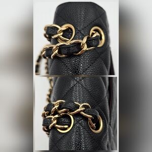 CHANEL Matelasse Caviar Quilted LG/30 Double Flap Gold Hardware - COA included