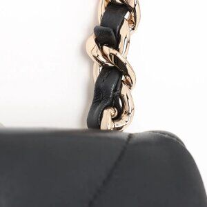 CHANEL 19 Lambskin Chain Shoulder Bag Gold x Silver - COA included