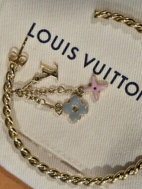 #159 - Louis Vuitton M65481 Creole Sweet Monogram Hoop Earrings